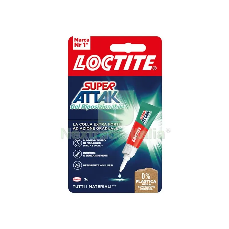 24PZ ADESIVO SUPER ATTAK GEL RIPOSIZIONABILE 3 G — Adesivi e sigillanti — rif. FERX.505745