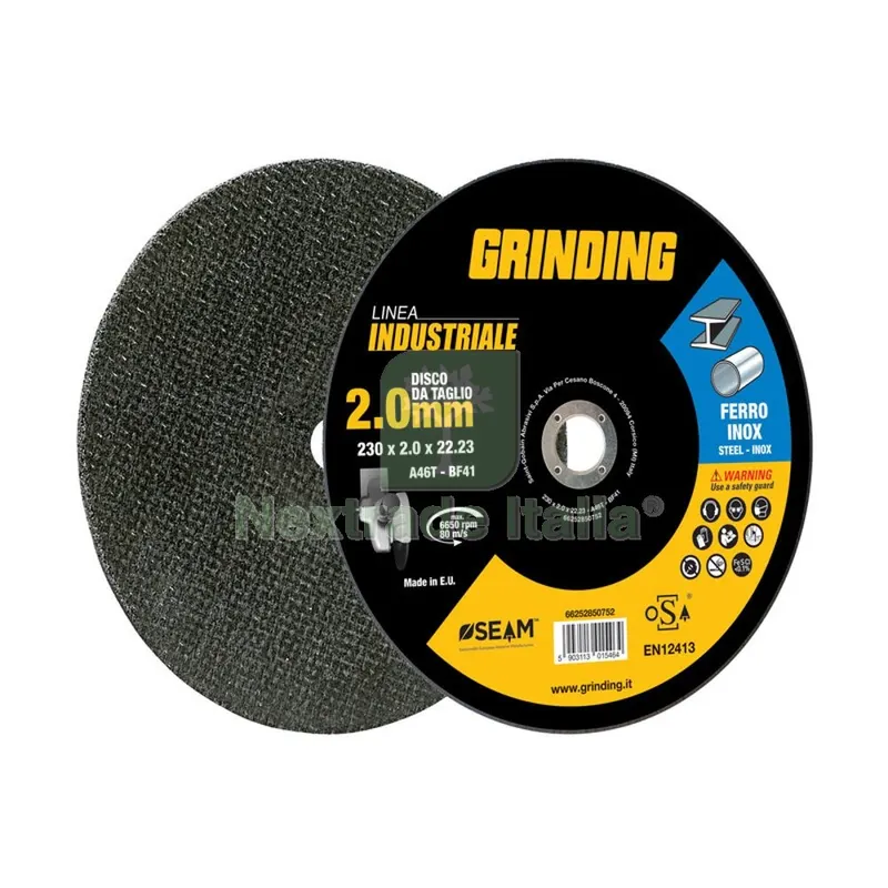 5PZ GRINDING INDUSTRIALE DISCO FERRO PIANO 230X2,0 — Punte, frese e dischi — rif. FERX.505846 5PZ GRINDING INDUSTRIALE DISCO FERRO PIANO 230X2,0 — Punte, frese e dischi — rif. FERX.505846