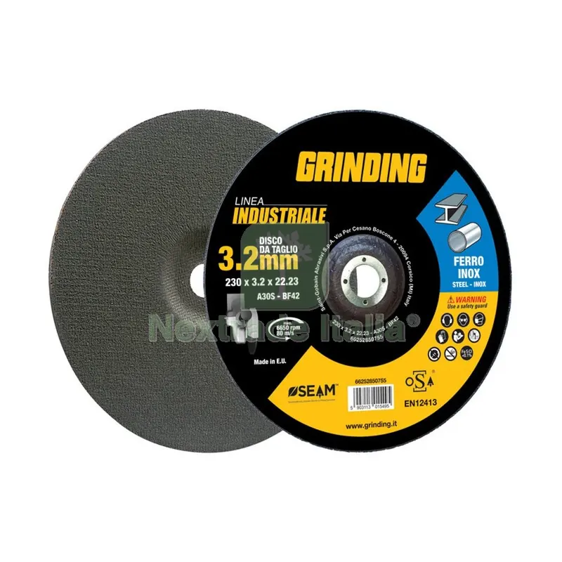 5PZ Grinding Industriale Disco Ferro Depresso 230X3,2 — Punte, frese e dischi — rif. FERX.505850
