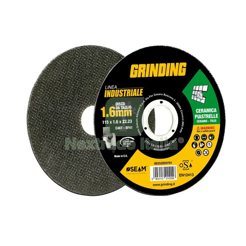 10PZ GRINDING INDUSTRIALE DISCO CERAMICA PIANO 115X1,6 — Punte, frese e dischi — rif. FERX.505851 10PZ GRINDING INDUSTRIALE DISCO CERAMICA PIANO 115X1,6 — Punte, frese e dischi — rif. FERX.505851