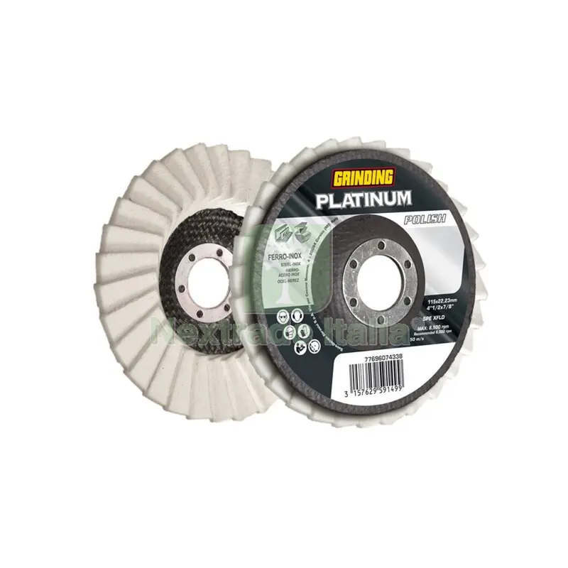 10PZ Grinding Platinum Polish Disco Cotone 115X22 — Punte, frese e dischi — rif. FERX.505881 10PZ Grinding Platinum Polish Disco Cotone 115X22 — Punte, frese e dischi — rif. FERX.505881
