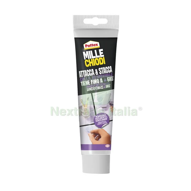 12PZ PATTEX MILLECHIODI ATTACCASTACCA TUBETTO 44 G — Chiodi e graffe — rif. FERX.505915
