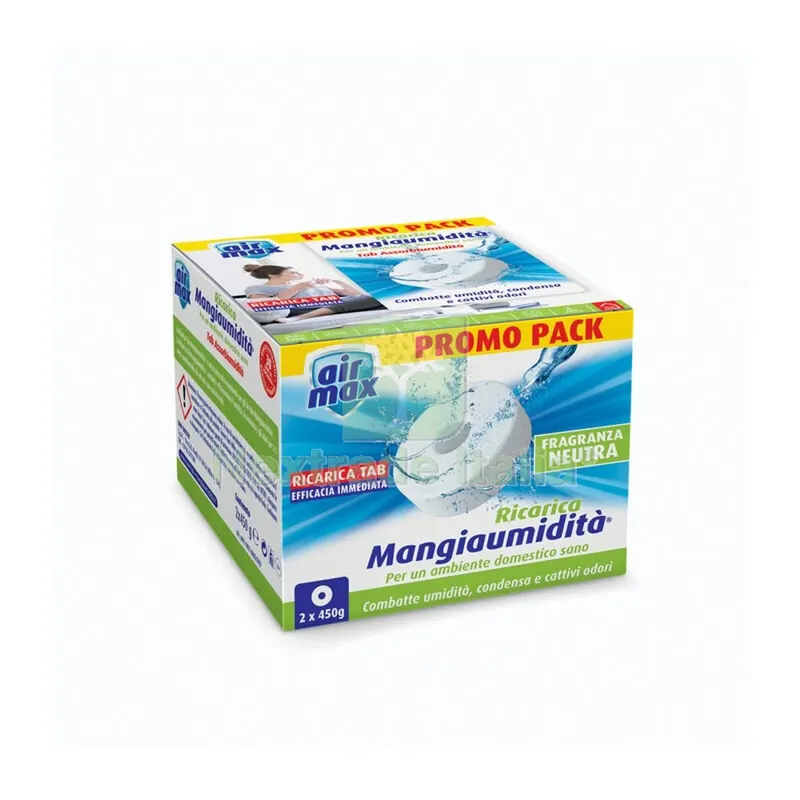 12PZ Airmax Assorbiumidita Ricarica TAB Neut 450G 2PZ — Casalinghi e organizzazione — rif. FERX.505966 12PZ Airmax Assorbiumidita Ricarica TAB Neut 450G 2PZ — Casalinghi e organizzazione — rif. FERX.505966