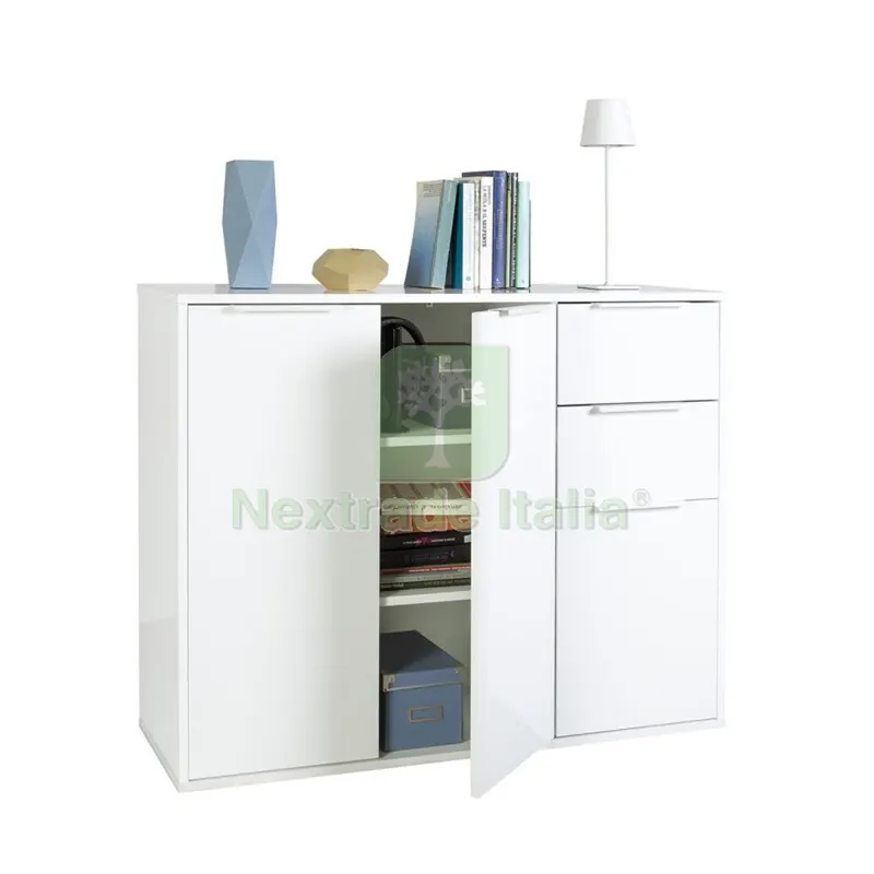 MOBILE 3A+2C CM 106X35X87H BIANCO/BIANCO LUC. — Serrature e cilindri — rif. FERX.506053 MOBILE 3A+2C CM 106X35X87H BIANCO/BIANCO LUC. — Serrature e cilindri — rif. FERX.506053