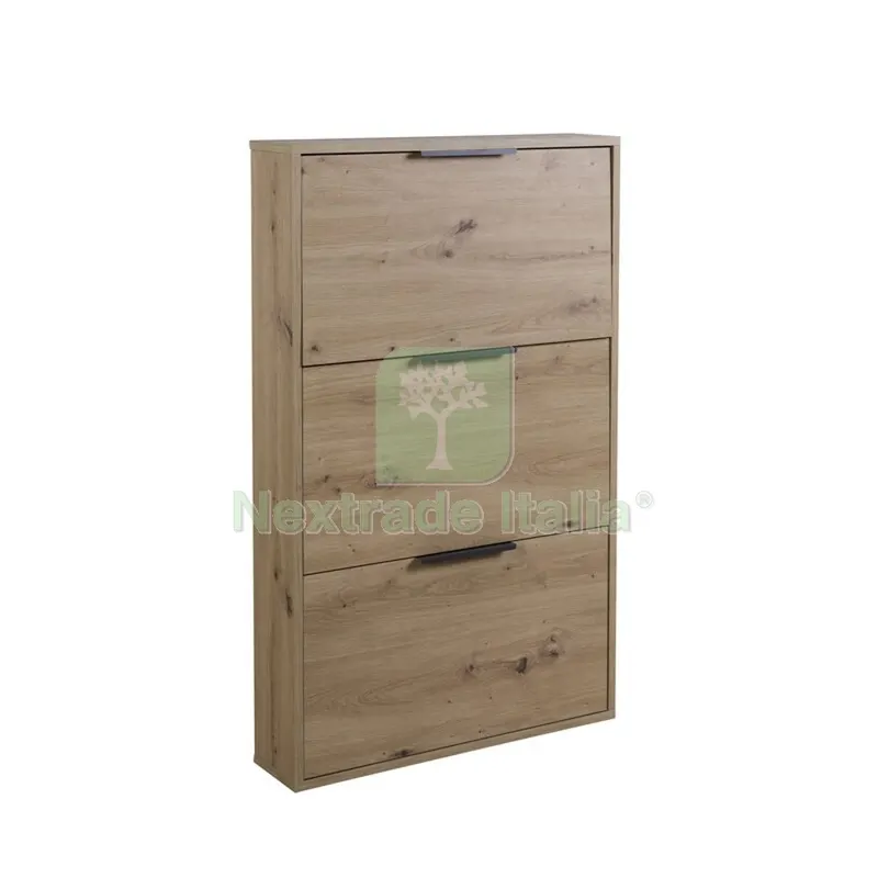 Scarpiera 3 Ribalte Slim CM. 65X15X105 H Rovere A. — Arredo — rif. FERX.506058