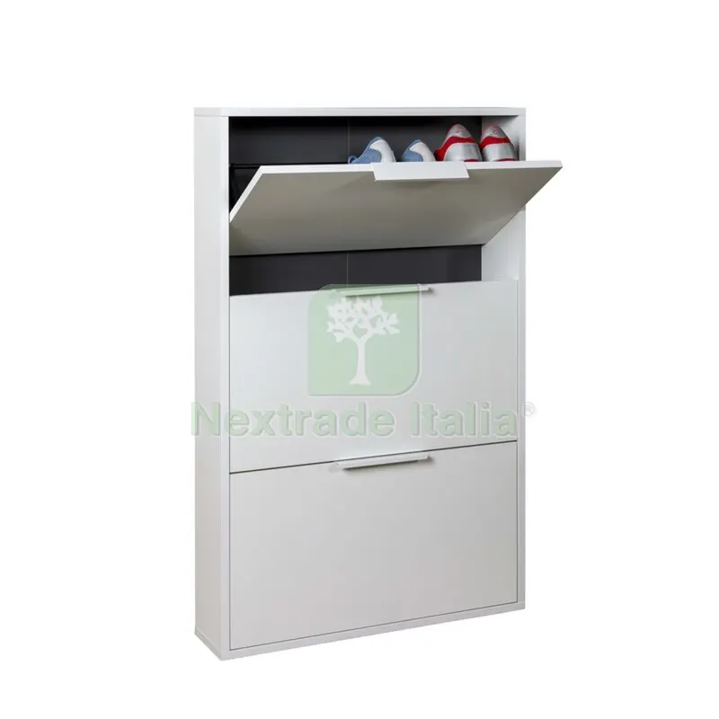 Scarpiera 3 Ribalte Slim CM. 65X15X105 H Bianco — Arredo — rif. FERX.506059 Scarpiera 3 Ribalte Slim CM. 65X15X105 H Bianco — Arredo — rif. FERX.506059
