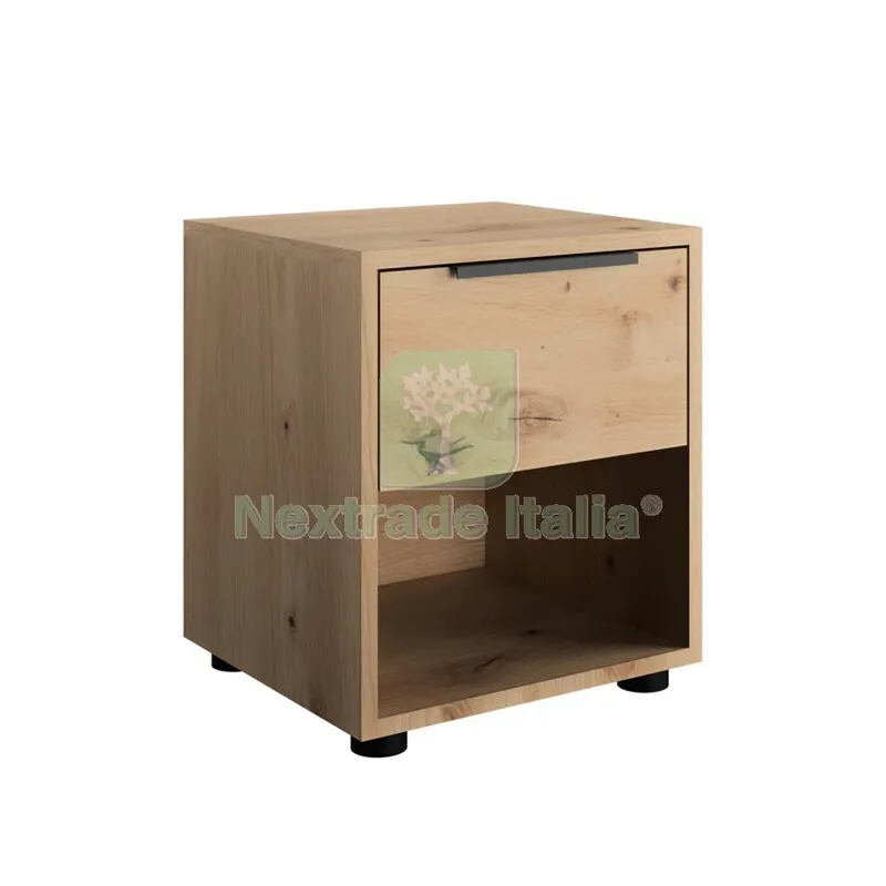 Comodino 1C+1V CM. 38X35X44 H Rovere Artisan — Arredo — rif. FERX.506063