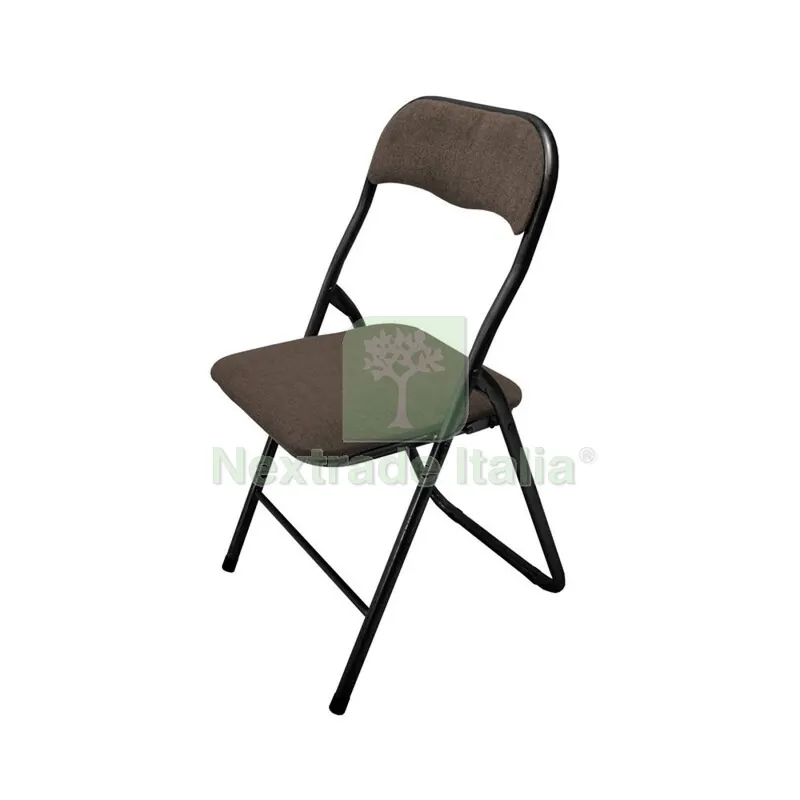 6PZ Sedia Pieghevole Polo Tessuto Marrone 25 — Arredo — rif. FERX.506220