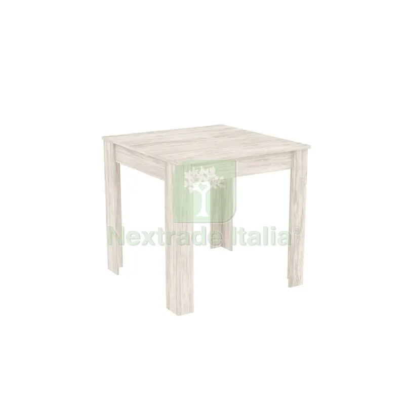 Tavolo Fisso CM 80X 80XH75 Frassino Bianco — Casalinghi e organizzazione — rif. FERX.506807