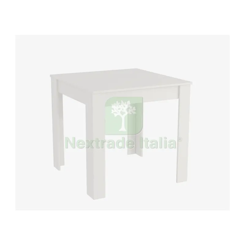 Tavolo Fisso CM 80X 80XH75 Bianco Lucido — Casalinghi e organizzazione — rif. FERX.506809