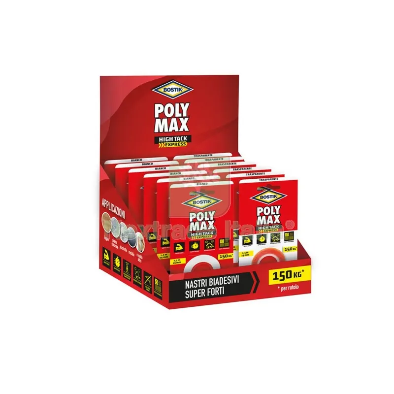 Bostik Polymax Expo Nastro Biad High Tack Express — Adesivi e sigillanti — rif. FERX.507159 Bostik Polymax Expo Nastro Biad High Tack Express — Adesivi e sigillanti — rif. FERX.507159