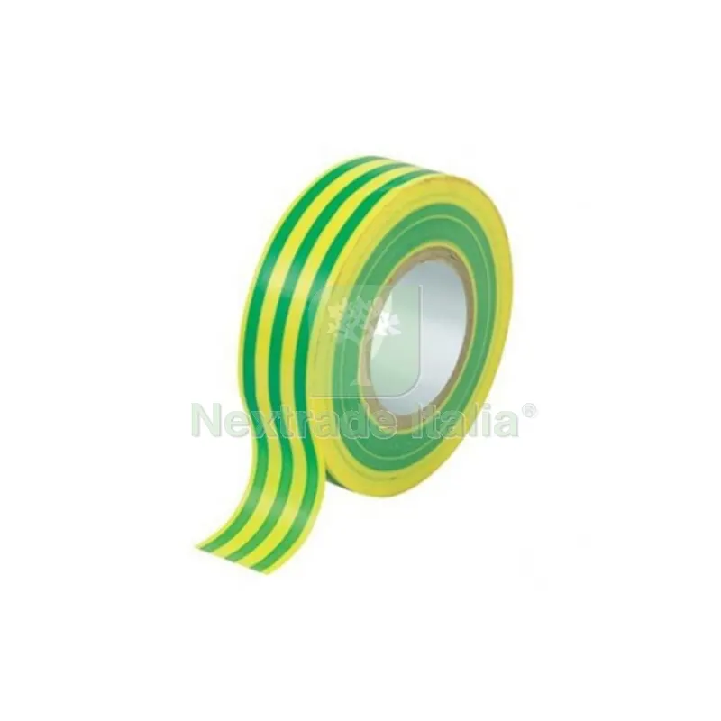 10PZ C NASTRO ISOLANTE PVC 10MTX15MM GIALLO/VERDE — Adesivi e sigillanti — rif. FERX.507167