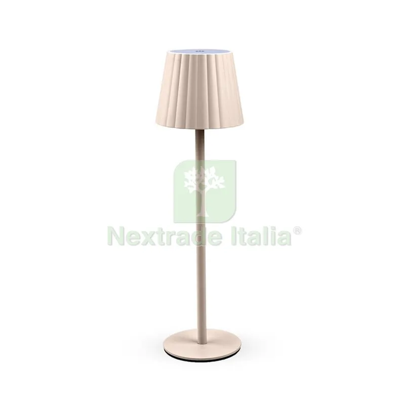 12PZ Lampada LED Ricaricabile da Tavolo Aurora Beige — Illuminazione — rif. FERX.507191