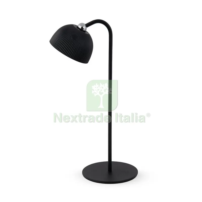 12PZ Lampada LED Ricaricabile da Tavolo Elliot Nero — Illuminazione — rif. FERX.507198