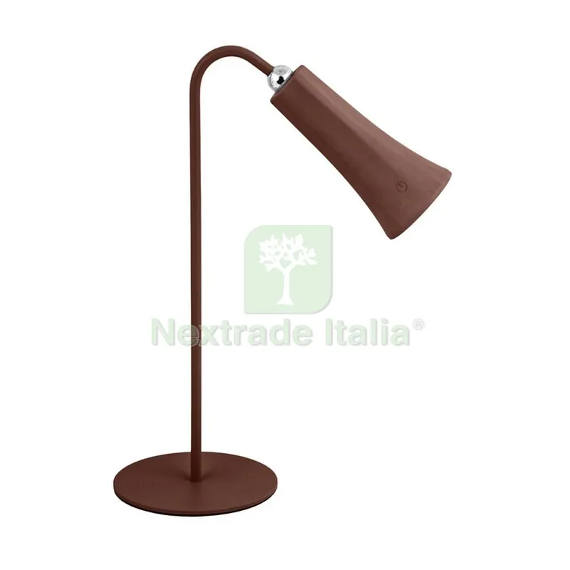 12PZ Lampada LED Ricaricabile da Tavolo Alice Ruggine — Illuminazione — rif. FERX.507215
