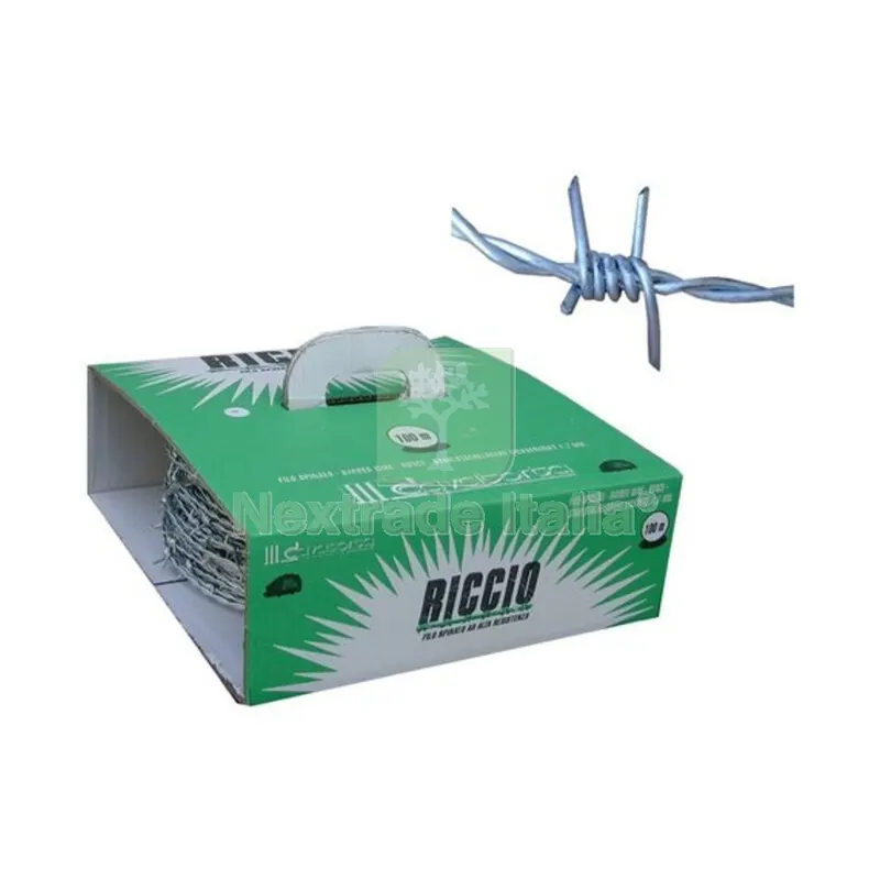 Filo Zincato Spinato Riccio 100 M F.1,70 da 5 KG — Reti e recinzioni — rif. FERX.507227