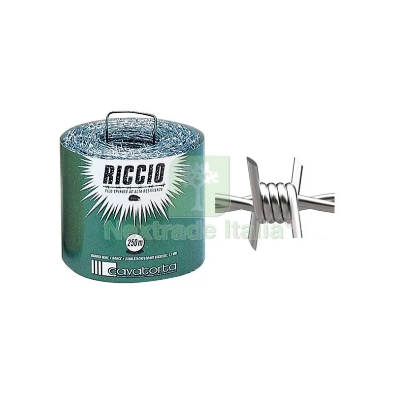 FILO ZINCATO SPINATO RICCIO 250 M F.1,70 DA 12,5 KG — Reti e recinzioni — rif. FERX.507228