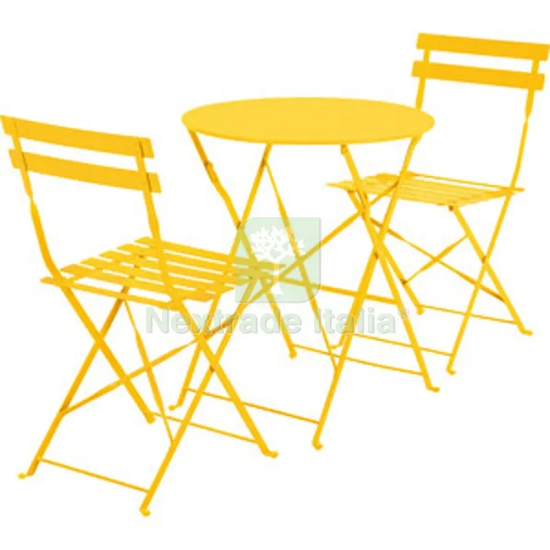 C Set Bistrot Marsiglia Tavolo e 2 Sedie Giallo — Cornici e portafoto — rif. FERX.507262