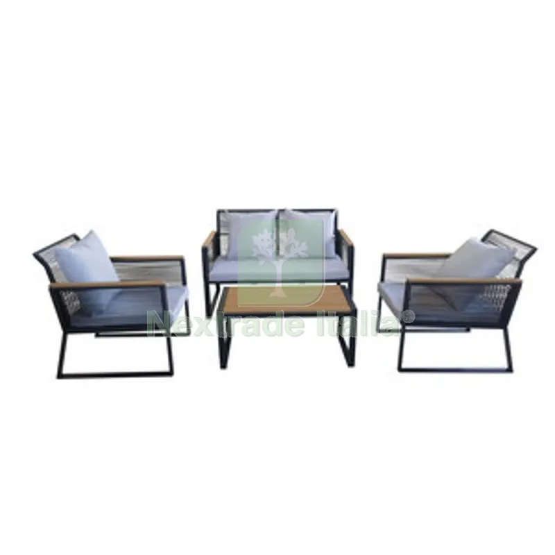 C Set Salotto Gordes 4 PZ Nero — Arredo — rif. FERX.507264 C Set Salotto Gordes 4 PZ Nero — Arredo — rif. FERX.507264
