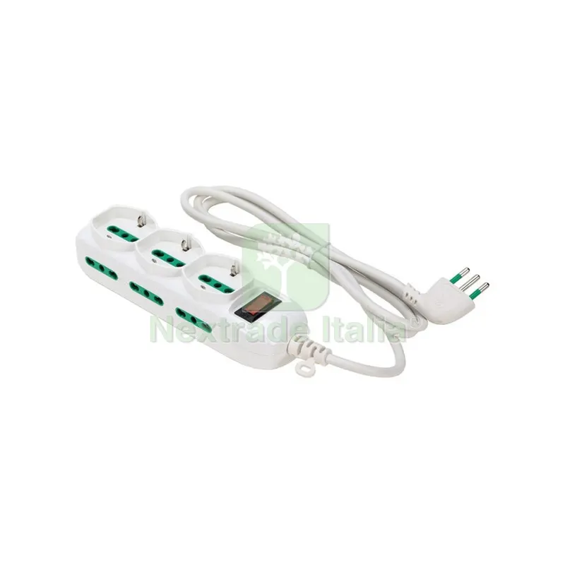 FME 474164 MULTIPRESA 6P BIP+3BIP/SCHUKO SPINA 10A — Interruttori e prese — rif. FERX.507291 FME 474164 MULTIPRESA 6P BIP+3BIP/SCHUKO SPINA 10A — Interruttori e prese — rif. FERX.507291
