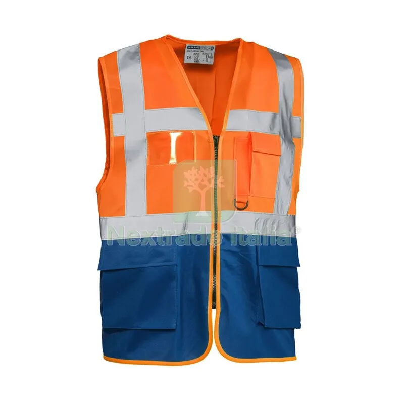 GILET ALTA VISIBILIT ARANCIO/BLU LASER TG.3XL — Protezioni corpo — rif. FERX.507368