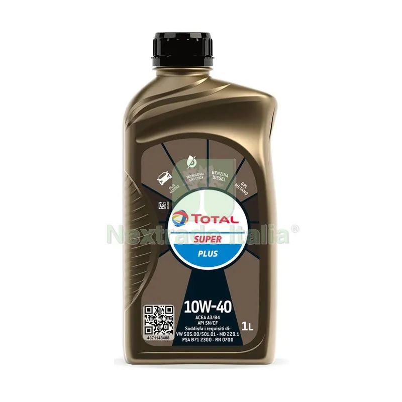 12PZ Olio Lubrificante Total Super Plus 10W40 1 L — Lubrificanti e oli — rif. FERX.507373