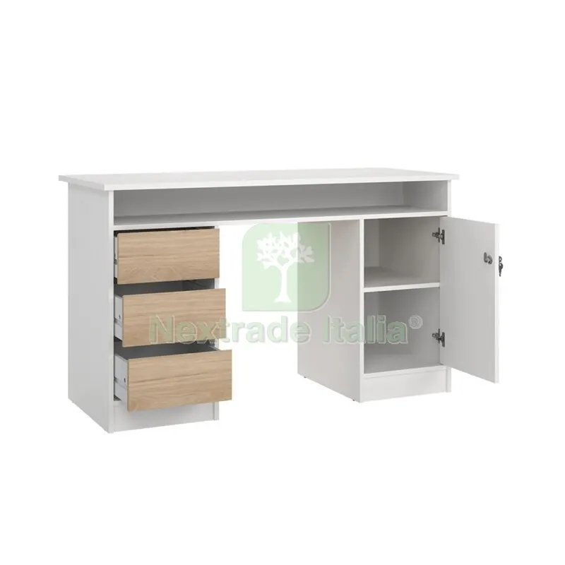 Kit Scriviania Fuction Plus 126X55X75 BIA/Quercia — Casalinghi e organizzazione — rif. FERX.507423 Kit Scriviania Fuction Plus 126X55X75 BIA/Quercia — Casalinghi e organizzazione — rif. FERX.507423
