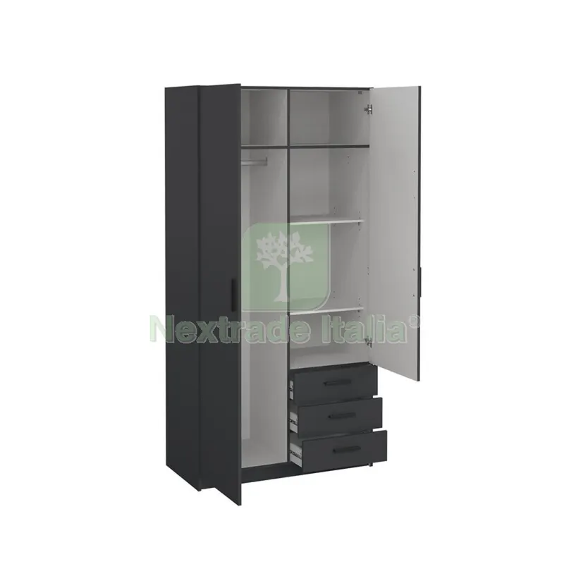 Kit Armadio Sprint 2A+3C 98X50X200 Grigio — Arredo — rif. FERX.507434 Kit Armadio Sprint 2A+3C 98X50X200 Grigio — Arredo — rif. FERX.507434