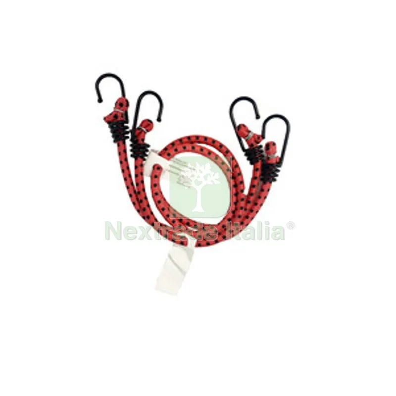 C Set 2 Funi Elastiche D.8 C/2 Ganci FE 60 Rosso — Attrezzi da giardino — rif. FERX.507440 C Set 2 Funi Elastiche D.8 C/2 Ganci FE 60 Rosso — Attrezzi da giardino — rif. FERX.507440