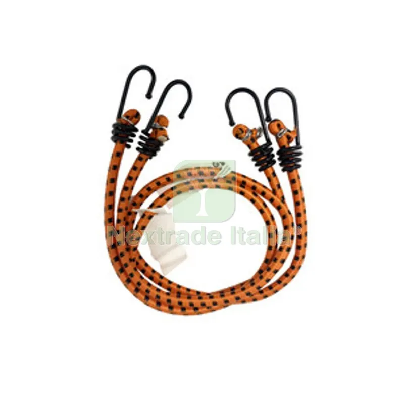C Set 2 Funi Elastiche D.8 C/2 Ganci FE 80 Aranc. — Attrezzi da giardino — rif. FERX.507441