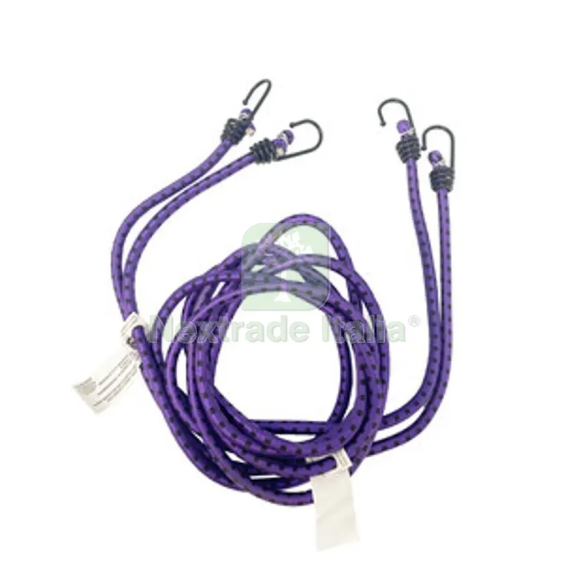 C Set 2 Funi Elastiche D.8 C/2 Ganci FE 200 Viola — Attrezzi da giardino — rif. FERX.507445 C Set 2 Funi Elastiche D.8 C/2 Ganci FE 200 Viola — Attrezzi da giardino — rif. FERX.507445