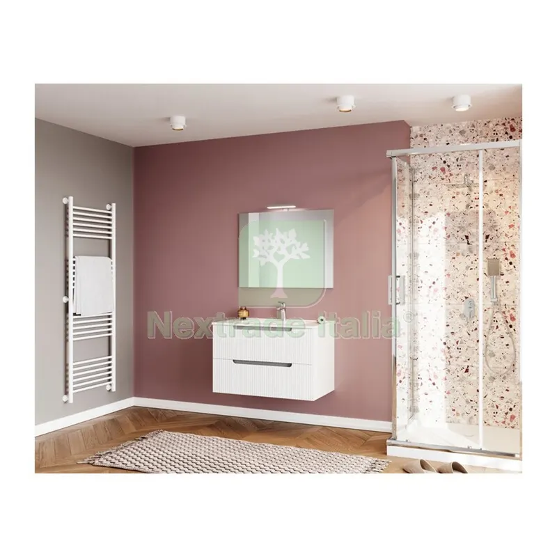 MOBILE BAGNO IBIZA 80 SOSPESO 2 CASSETTI BIANCO — Accessori bagno — rif. FERX.507459 MOBILE BAGNO IBIZA 80 SOSPESO 2 CASSETTI BIANCO — Accessori bagno — rif. FERX.507459