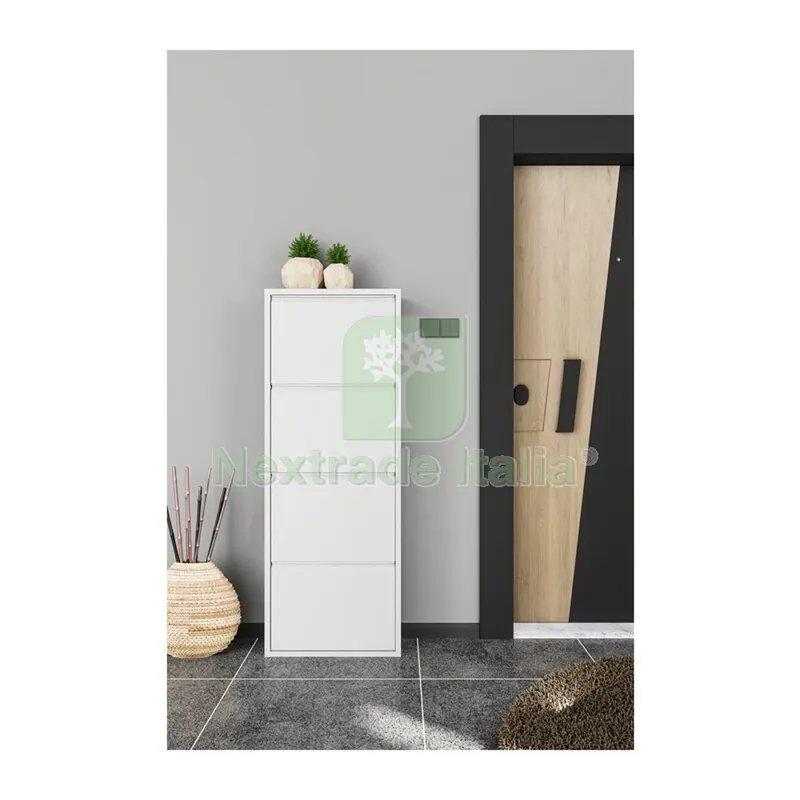 Scarpiera 4A Metallo CM 50X15X138 Bianco — Arredo — rif. FERX.507526 Scarpiera 4A Metallo CM 50X15X138 Bianco — Arredo — rif. FERX.507526