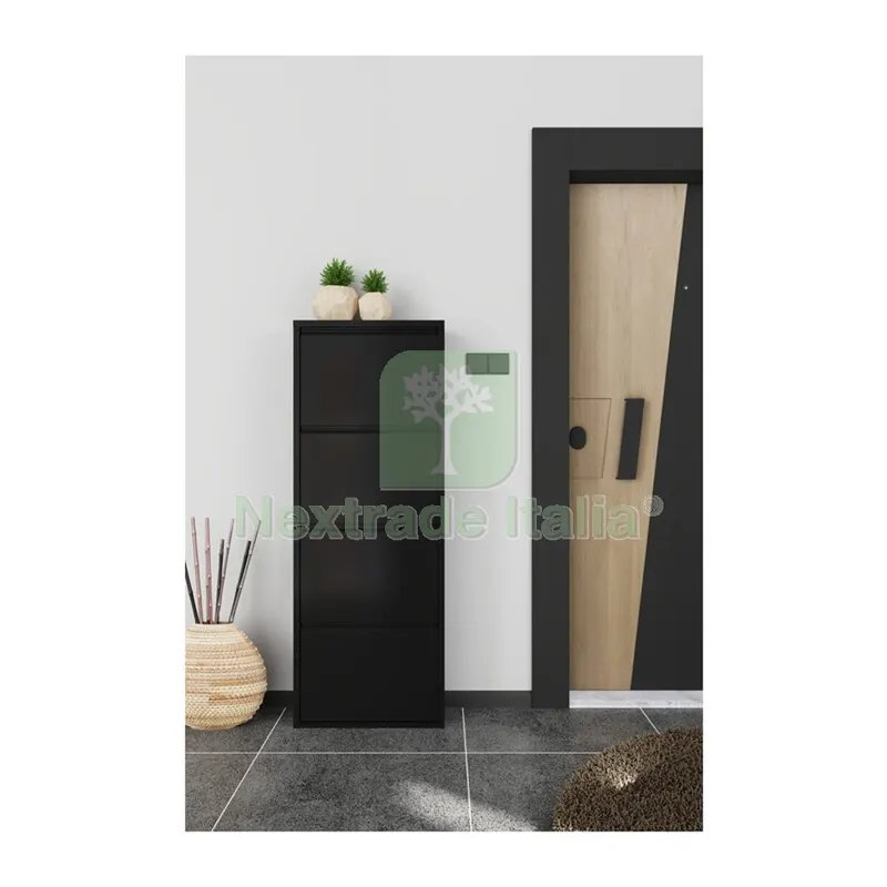 Scarpiera 4A Metallo CM 50X15X138 Nero — Arredo — rif. FERX.507527 Scarpiera 4A Metallo CM 50X15X138 Nero — Arredo — rif. FERX.507527