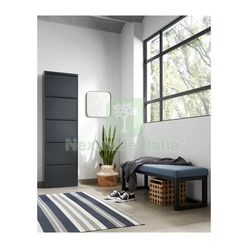 Scarpiera 5A Metallo CM 50X15X172 Nero — Arredo — rif. FERX.507529 Scarpiera 5A Metallo CM 50X15X172 Nero — Arredo — rif. FERX.507529