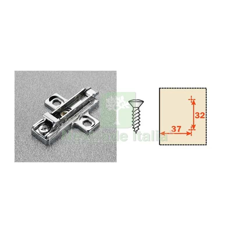 50PZ Salice Basetta REG P/Cerniere BAR3R09 H 0 — Cerniere e cardini — rif. FERX.507537 50PZ Salice Basetta REG P/Cerniere BAR3R09 H 0 — Cerniere e cardini — rif. FERX.507537