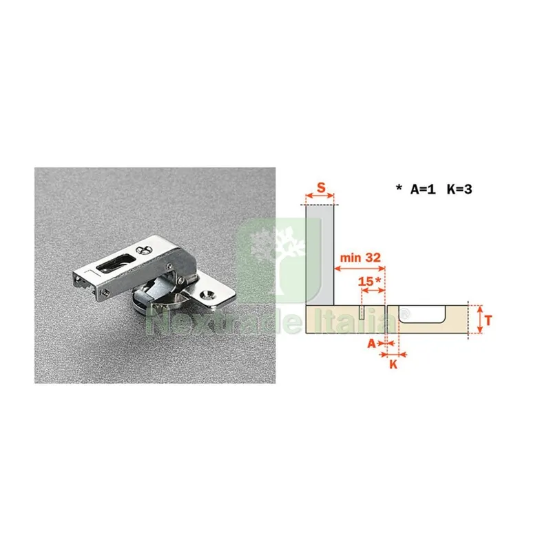 25PZ Salice Cerniera Controcol C2ABN99 Corta 94 Gradi — Cerniere e cardini — rif. FERX.507545 25PZ Salice Cerniera Controcol C2ABN99 Corta 94 Gradi — Cerniere e cardini — rif. FERX.507545