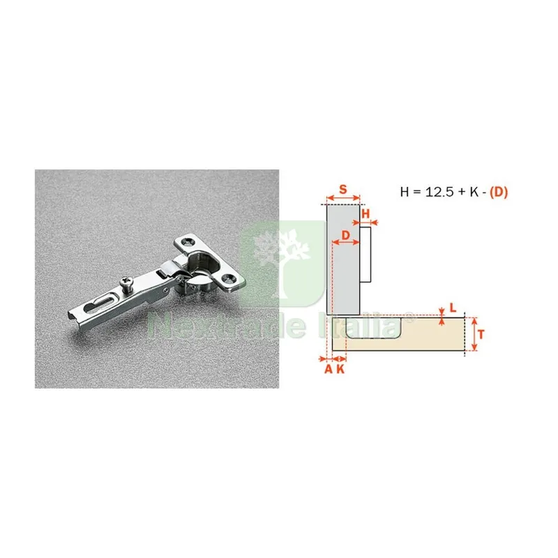 25PZ Salice Cerniera Mini C6A7C99 Collo Basso 0 94 Gradi — Cerniere e cardini — rif. FERX.507554