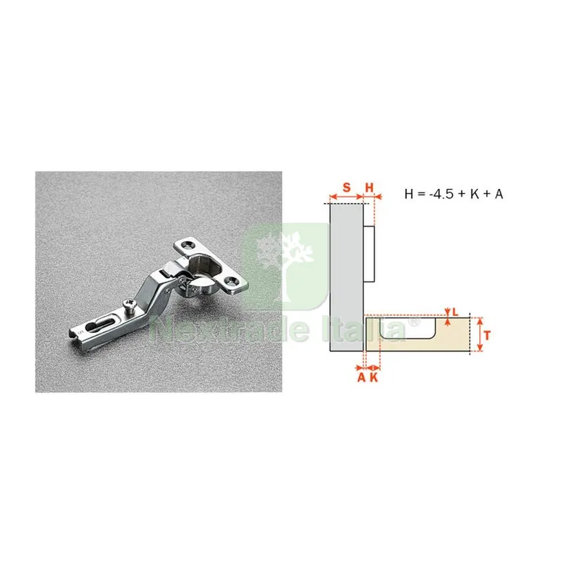 25PZ Salice Cerniera Mini C6A7S99 Collo Medio 9 94 Gradi — Cerniere e cardini — rif. FERX.507556