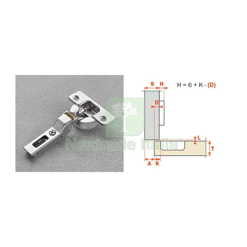 50PZ Salice Cerniera Ammortiz C7A6GE9 Collo 9 110 Gradi — Cerniere e cardini — rif. FERX.507558
