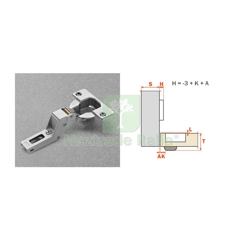 25PZ SALICE CERNIERA AUTOMATICA CNA7P99 COLLO 22 94 GRADI — Cerniere e cardini — rif. FERX.507562 25PZ SALICE CERNIERA AUTOMATICA CNA7P99 COLLO 22 94 GRADI — Cerniere e cardini — rif. FERX.507562