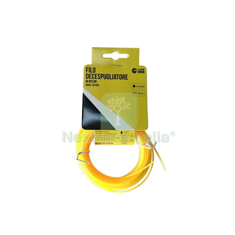 C FILO DECESPUGLIATORE TONDO YELLOW-R MM1.6X15MT — Attrezzi da giardino a motore — rif. FERX.507666