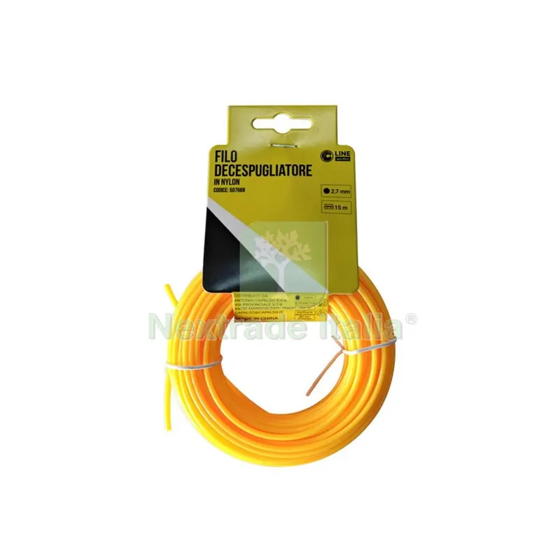C FILO DECESPUGLIATORE TONDO YELLOW-R MM2.7X15MT — Attrezzi da giardino a motore — rif. FERX.507669