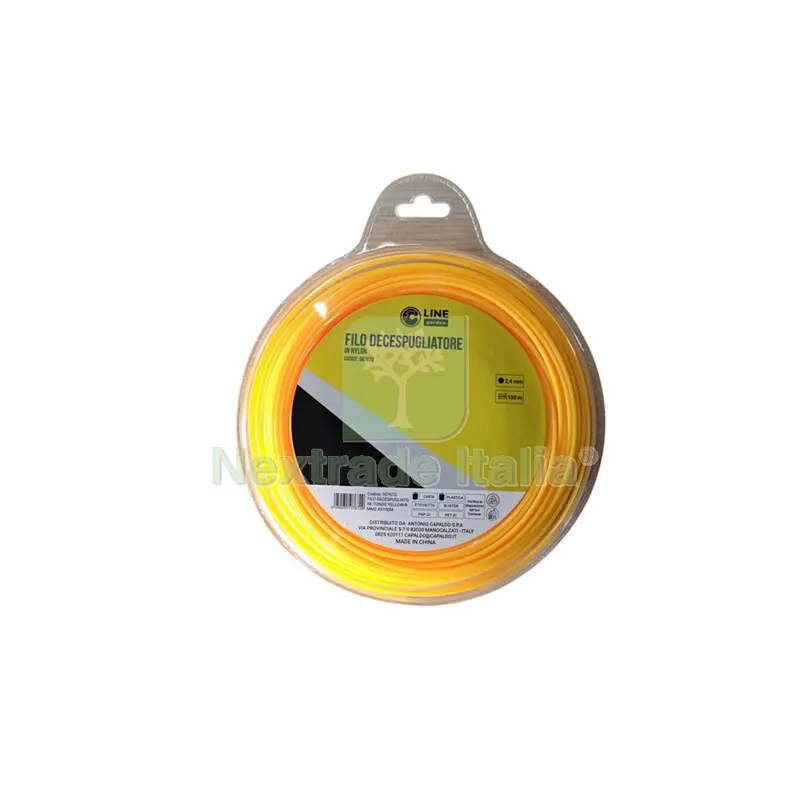 C FILO DECESPUGLIATORE TONDO YELLOW-R MM2.4X100MT — Attrezzi da giardino a motore — rif. FERX.507672