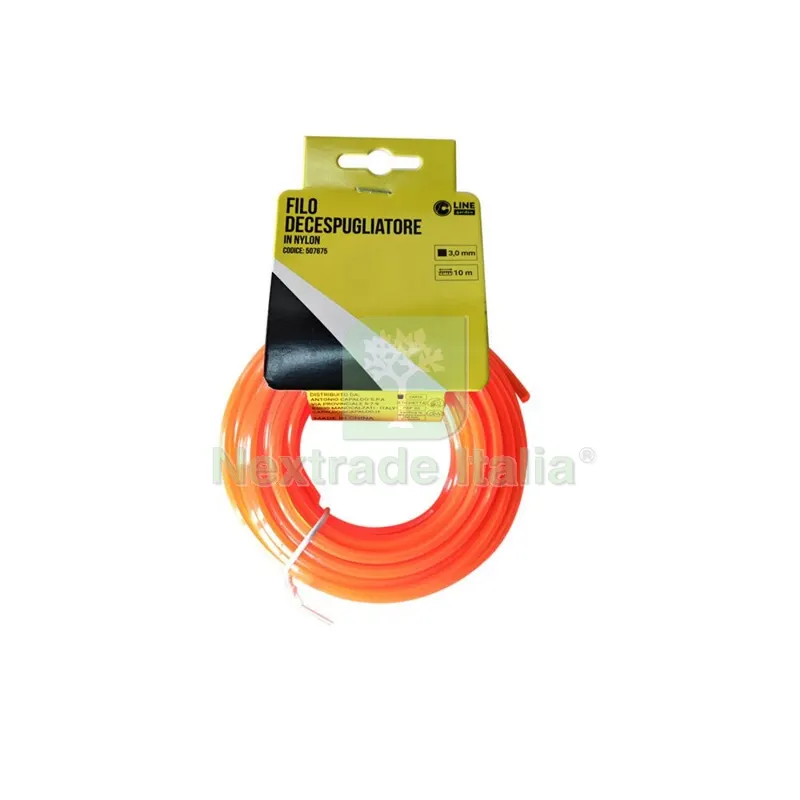 C FILO DECESPUGLIATORE QUADRO ORANGE-S MM3.0X10MT — Attrezzi da giardino a motore — rif. FERX.507675 C FILO DECESPUGLIATORE QUADRO ORANGE-S MM3.0X10MT — Attrezzi da giardino a motore — rif. FERX.507675