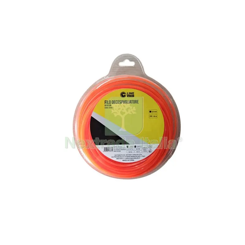 C FILO DECESPUGLIATORE QUADRO ORANGE-S MM3.0X50MT — Attrezzi da giardino a motore — rif. FERX.507677 C FILO DECESPUGLIATORE QUADRO ORANGE-S MM3.0X50MT — Attrezzi da giardino a motore — rif. FERX.507677