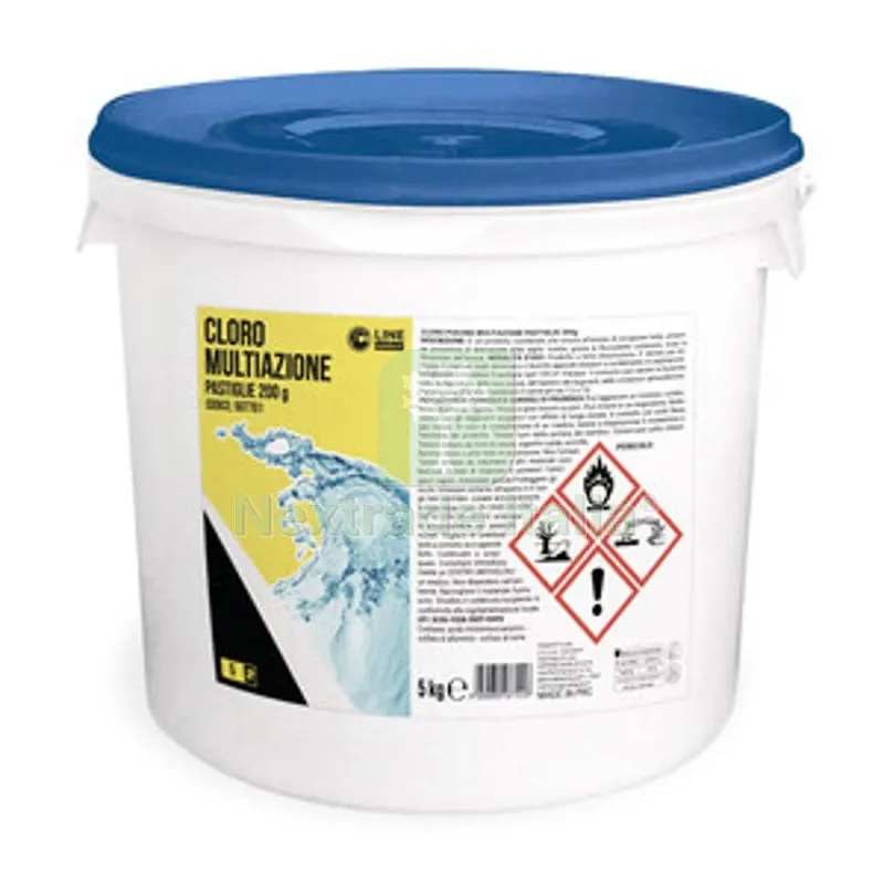 C Cloro Piscina Multiazione Pastiglie 200 G CF 5KG — Tempo libero outdoor — rif. FERX.507701