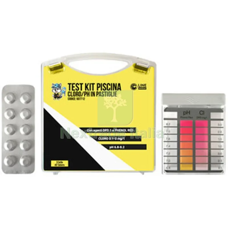 C TEST KIT PISCINA CLORO/PH IN PASTIGLIE — Trattamento acqua piscina — rif. FERX.507712 C TEST KIT PISCINA CLORO/PH IN PASTIGLIE — Trattamento acqua piscina — rif. FERX.507712
