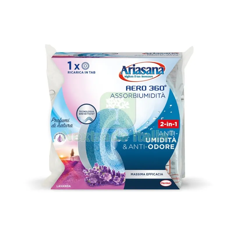 12PZ Ariasana Ricarica Aero 360 TAB Lavanda 450 G — Casalinghi e organizzazione — rif. FERX.507725