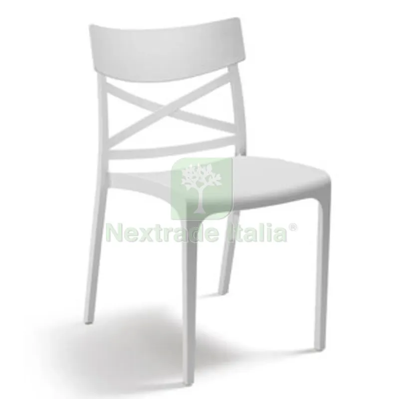 SEDIA CROIX IMPILABILE CM 46X54X80 H BIANCO — Arredo — rif. FERX.507817 SEDIA CROIX IMPILABILE CM 46X54X80 H BIANCO — Arredo — rif. FERX.507817